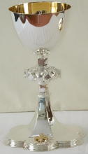 Solid Sterling silver English Gothic Chalice